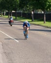 Barton Races Toward Finish at Time Trial